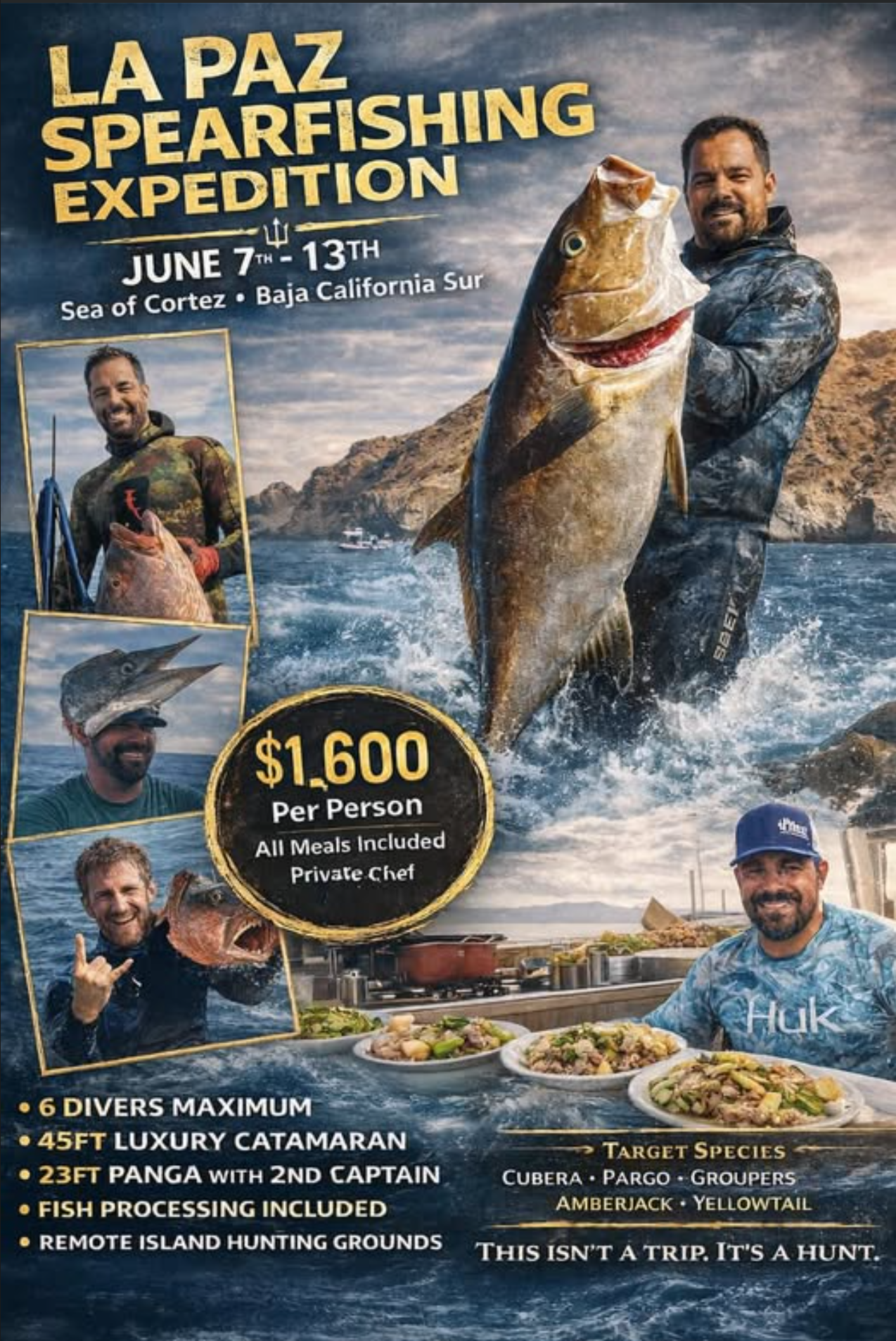 La Paz Spearfishing Expedition flyer